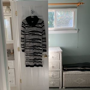 Turtleneck long sleeve sweater dress